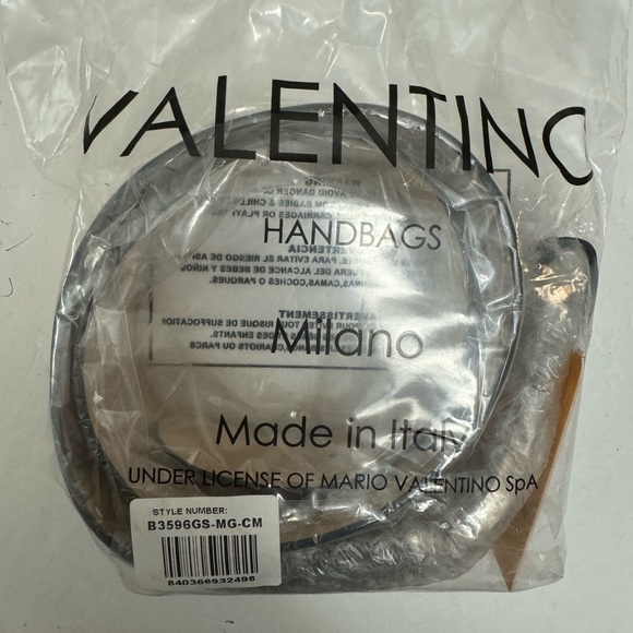 Valentino by Mario Valentino Justine Monogram Print Leather Belt - Picture 4 of 6